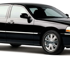 Black sedan Limo